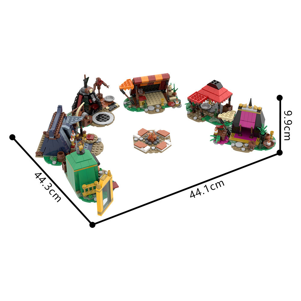 fire camp set building kits | baldur's gate | moc-190297 - 4