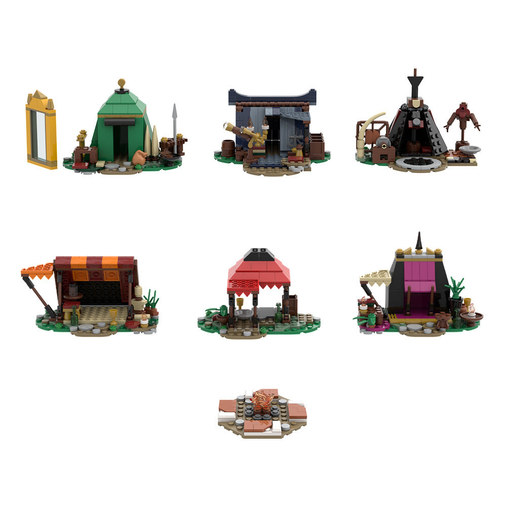 fire camp set building kits | baldur's gate | moc-190297 - 7
