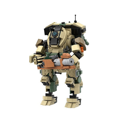Fire Mech Warrior MOC Robot Building Kit | Futuristic Mecha Model - 1