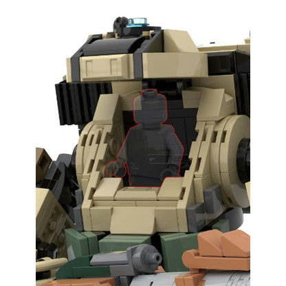 Fire Mech Warrior MOC Robot Building Kit | Futuristic Mecha Model - 3