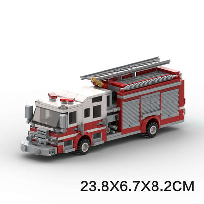 fire pump truck building set | moc-156284 - 6