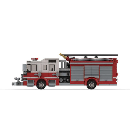 Fire Pump Truck MOC Building Kit | Emergency Vehicle Model - 5
