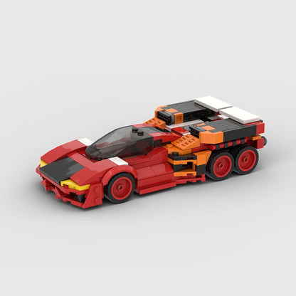 Fire Superion Sports Car MOC Building Kit | Performance Vehicle Model - 2