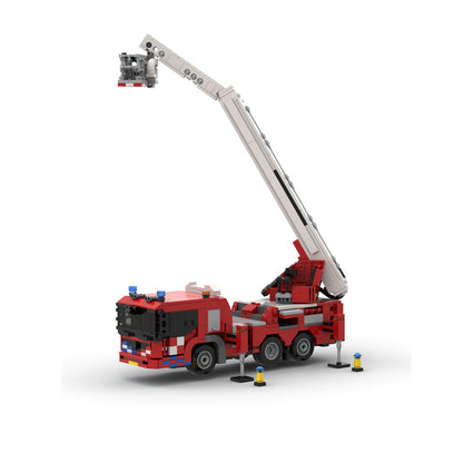 fire truck aerial platform elevator | mercedes-benz | moc-55291 - 2