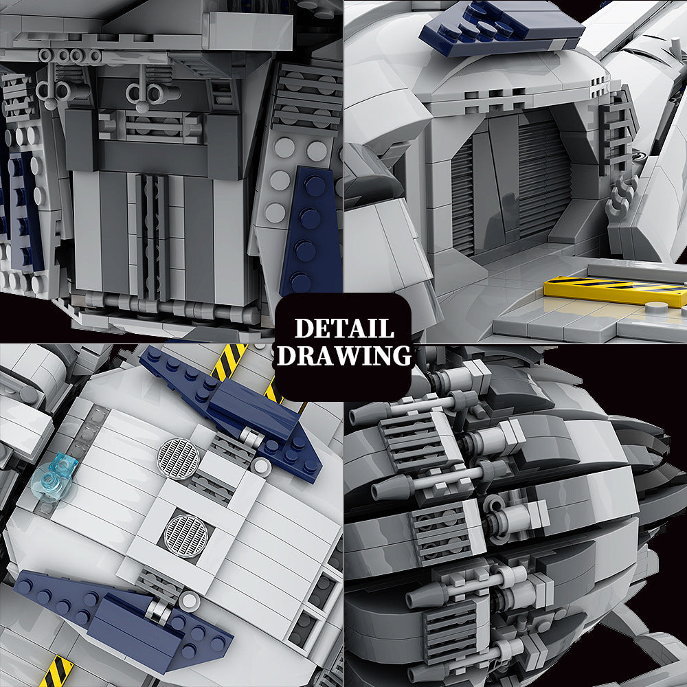 firefly serenity spaceship building set | moc-12777 - 6