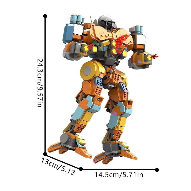 Firestarter FS9 Sci-Fi Mecha MOC Building Kit | Futuristic Robot Model - 3