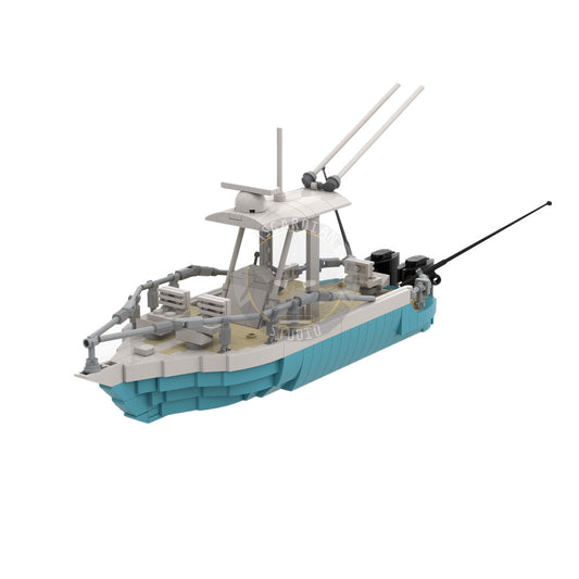 fishing boat building set | moc-95761 - 1