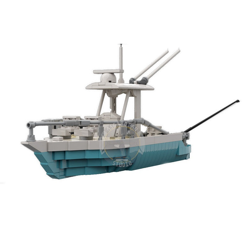 Fishing Trawler Boat MOC Building Kit – Coastal Ship Display Model Set - 2
