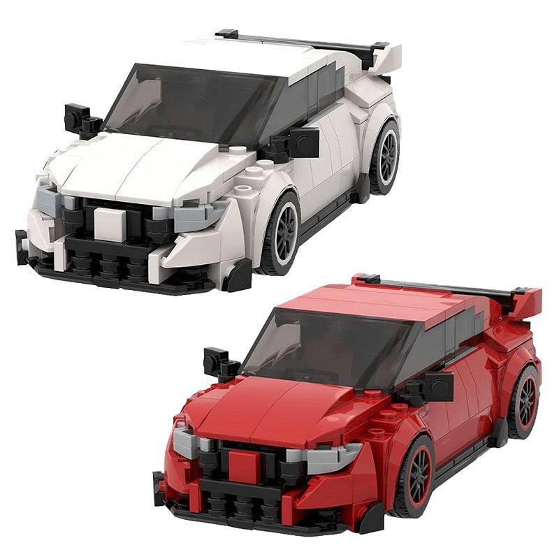 FK2-Inspired Japanese Hot Hatchback Building Kit | LEGO-Compatible MOC - 1