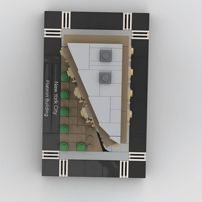 Flatiron Building New York Building Kit | 1/650 Scale LEGO-Compatible MOC - 6