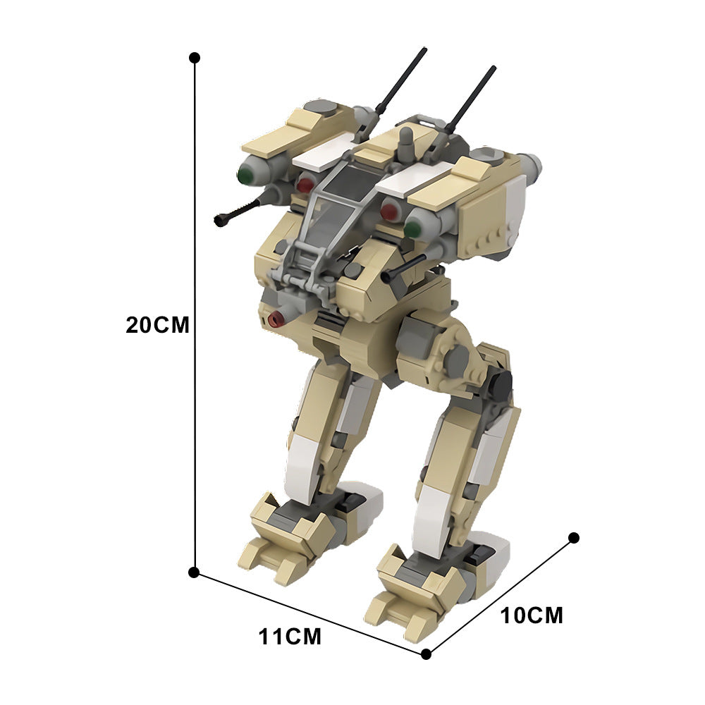 Flea Battlemech Building Kit | LEGO-Compatible MOC - 4