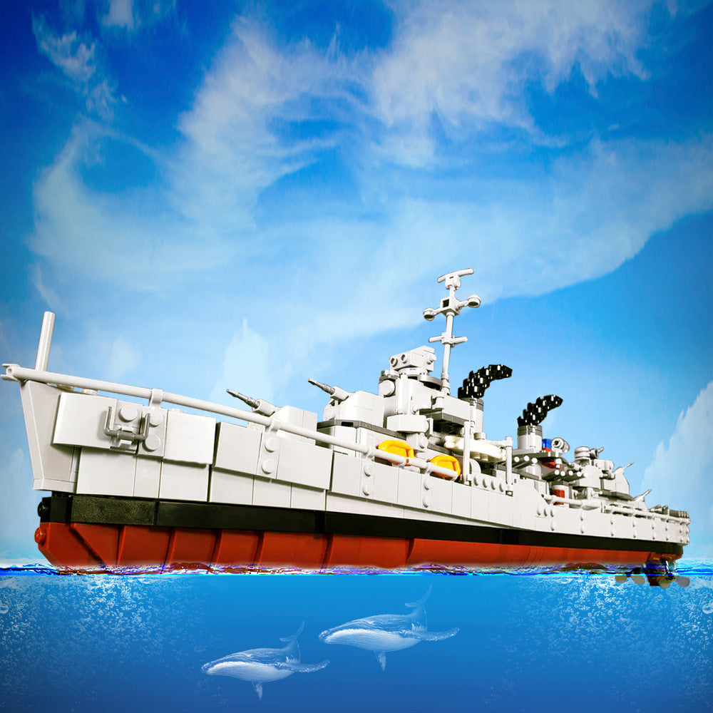 fletcher-class destroyer building set | lego compatible - 1