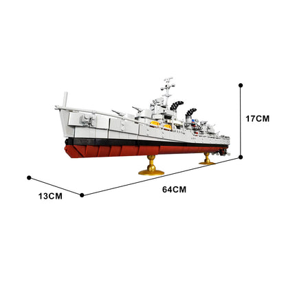 fletcher-class destroyer building set | lego compatible - 3