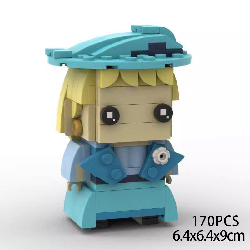 fleur delacour brickheadz moc set | harry potter | lego compatible bricks - 1