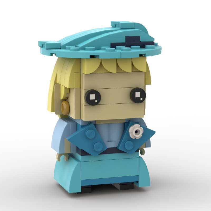 fleur delacour brickheadz moc set | harry potter | lego compatible bricks - 2