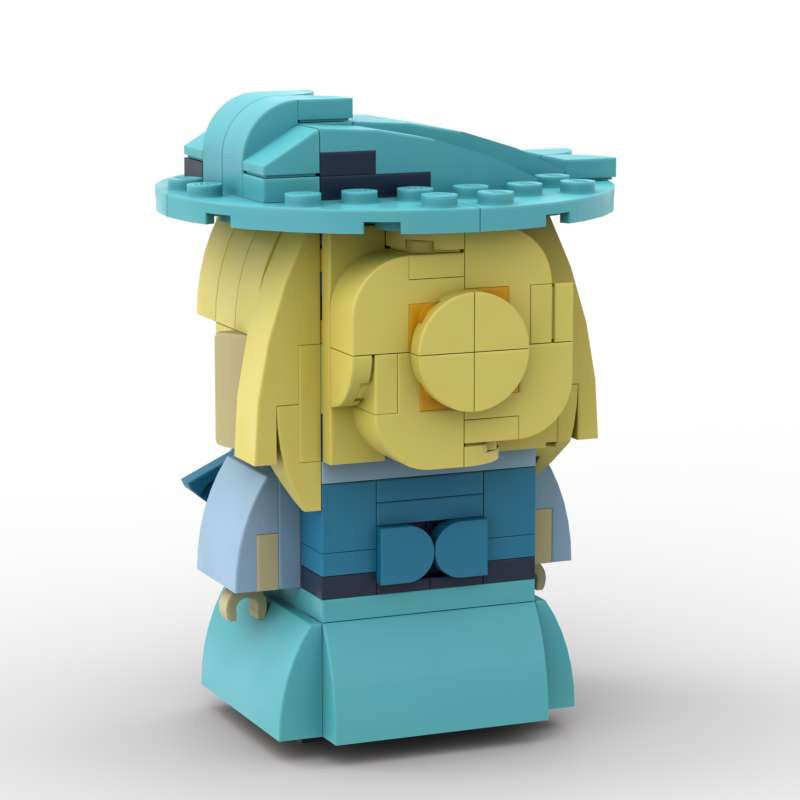 fleur delacour brickheadz moc set | harry potter | lego compatible bricks - 3