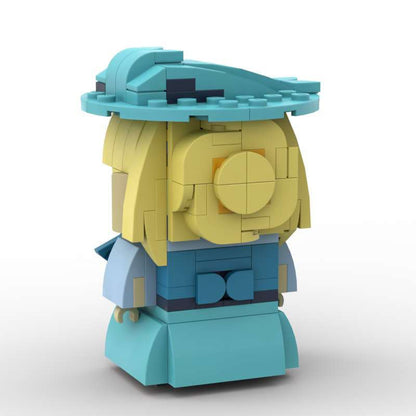 fleur delacour brickheadz moc set | harry potter | lego compatible bricks - 3