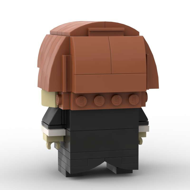 flitwick brickheadz moc building kit | harry potter | compatible with lego - 3