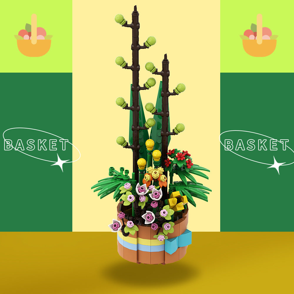 flower basket building set | moc-149107 - 1
