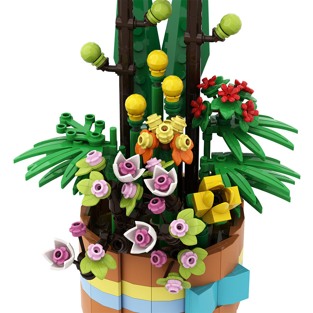 flower basket building set | moc-149107 - 4
