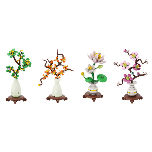 flower pot planting building set | lego compatible - 2