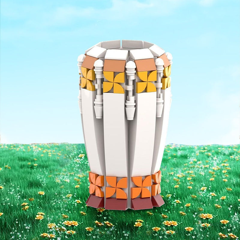 Flower Vase MOC Building Kit | Sunflower, Rose & Tulip Display Model - 3