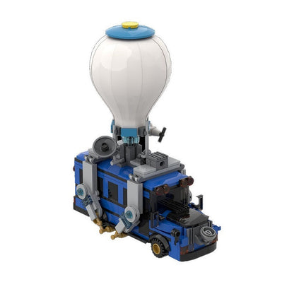 Flying Blue Bus MOC Building Kit | Fantasy Vehicle Model - 1