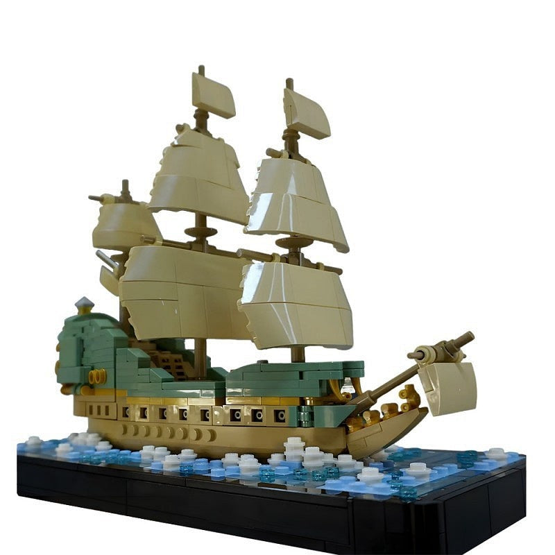 Flying Dutchman Ghost Pirate Ship MOC Building Kit - 10