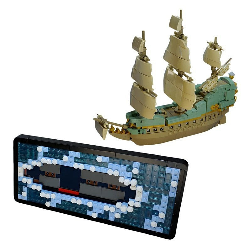 Flying Dutchman Ghost Pirate Ship MOC Building Kit - 11