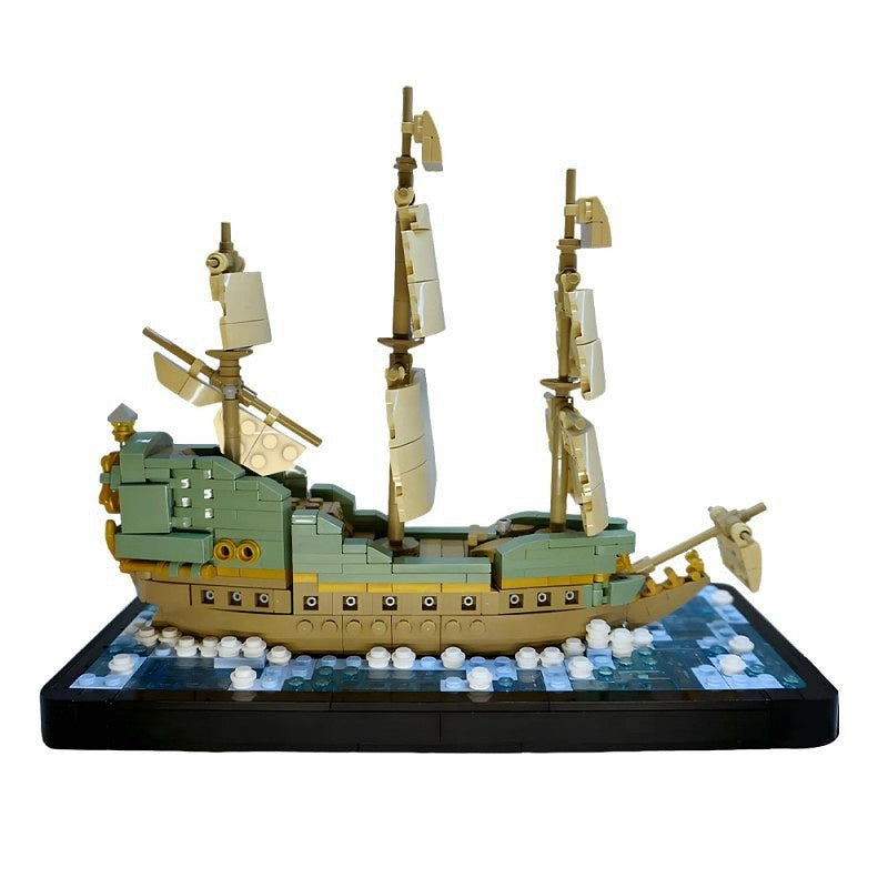 Flying Dutchman Ghost Pirate Ship MOC Building Kit - 9