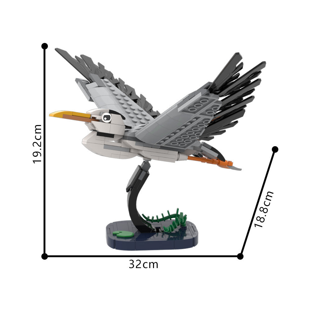 Flying Heron Building Kit | LEGO-Compatible MOC - 6