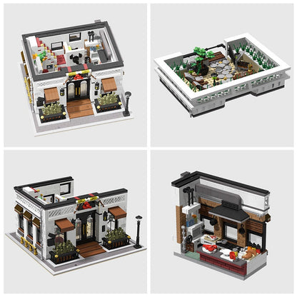 Flying Lobster Seafood Restaurant MOC Building Kit Urban Modular Design - 3