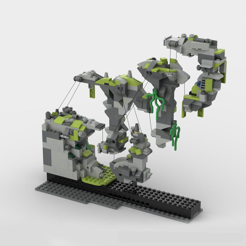flying mountains building sets | avatar | tensegrity sculpture | moc-42670 - 2