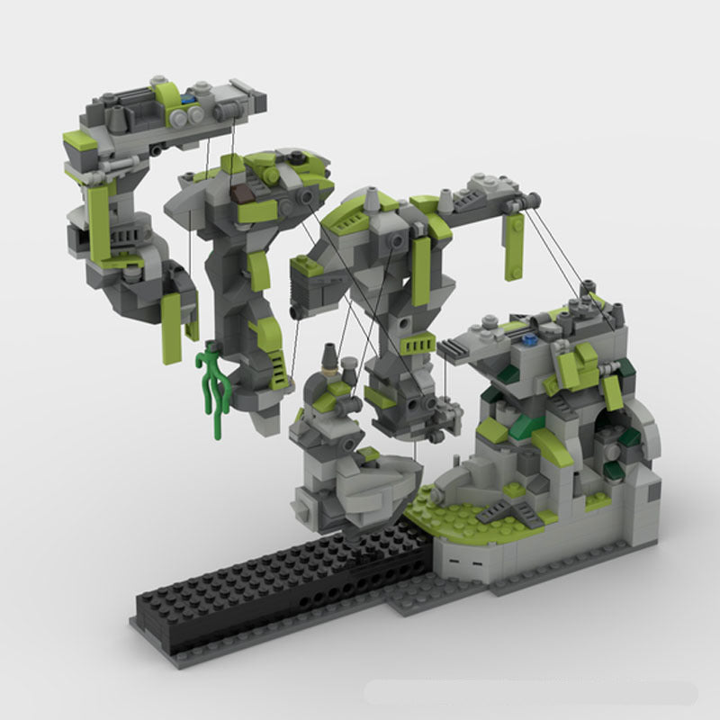 flying mountains building sets | avatar | tensegrity sculpture | moc-42670 - 4