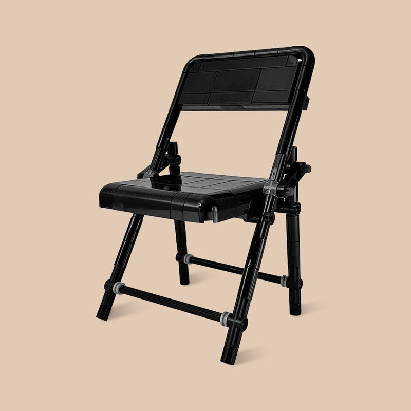 Folding Chair MOC Building Kit | Miniature Furniture Display Model - 3