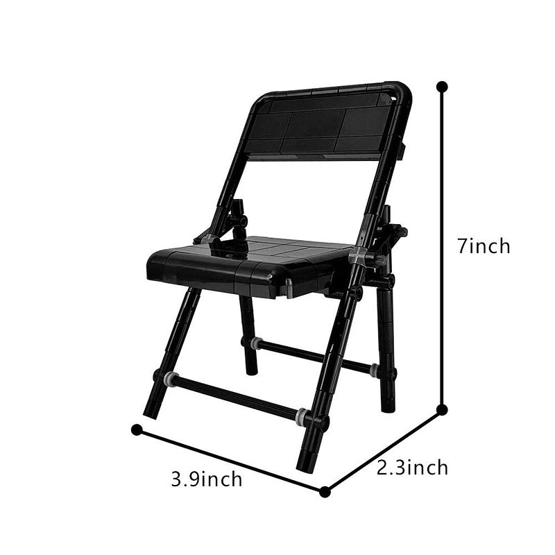 Folding Chair MOC Building Kit | Miniature Furniture Display Model - 5