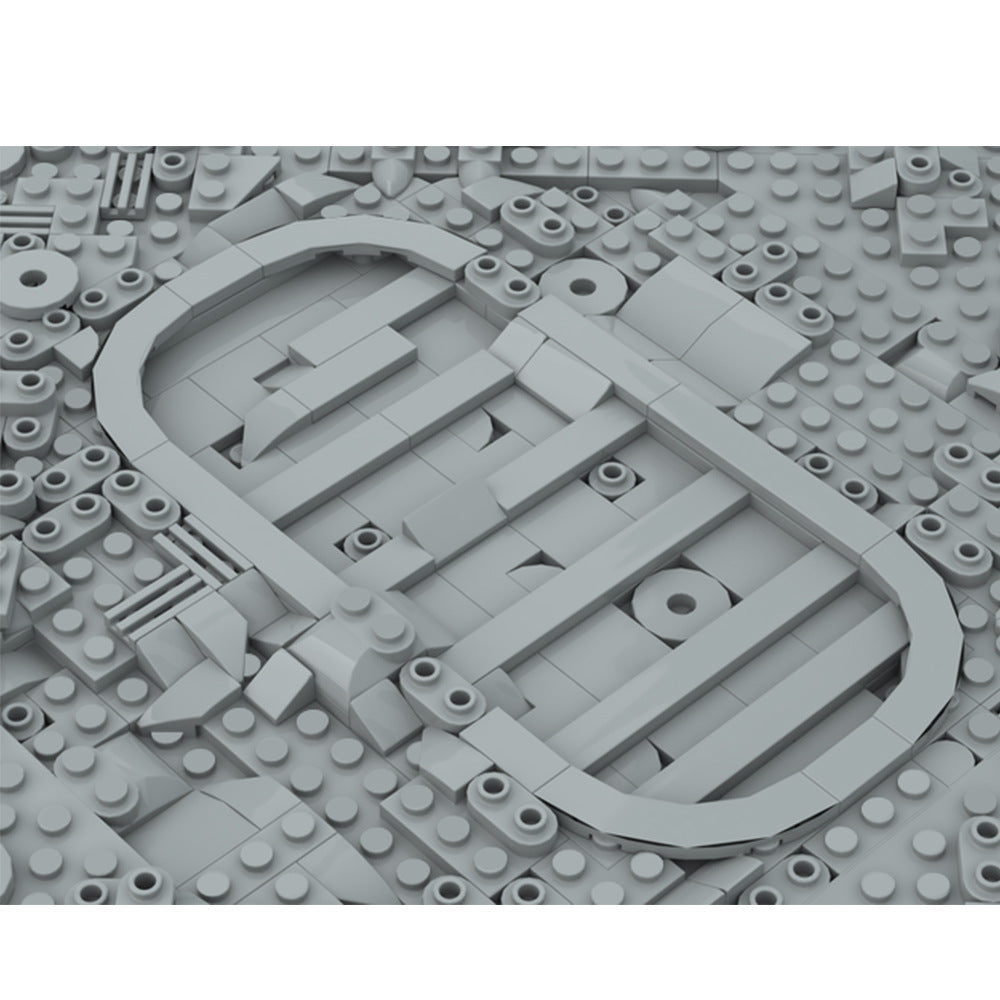 footprint on the moon building set | moc-134134 - 2