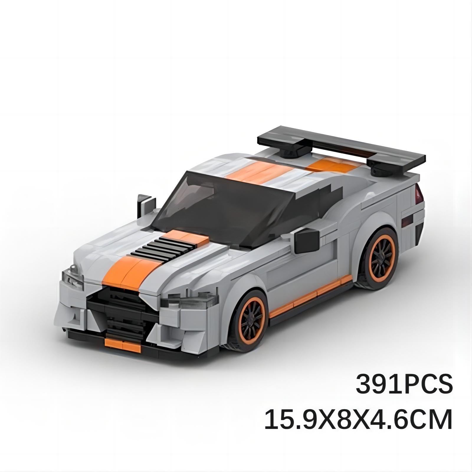 ford mustang shelby gt500 building set | lego compatible - 2