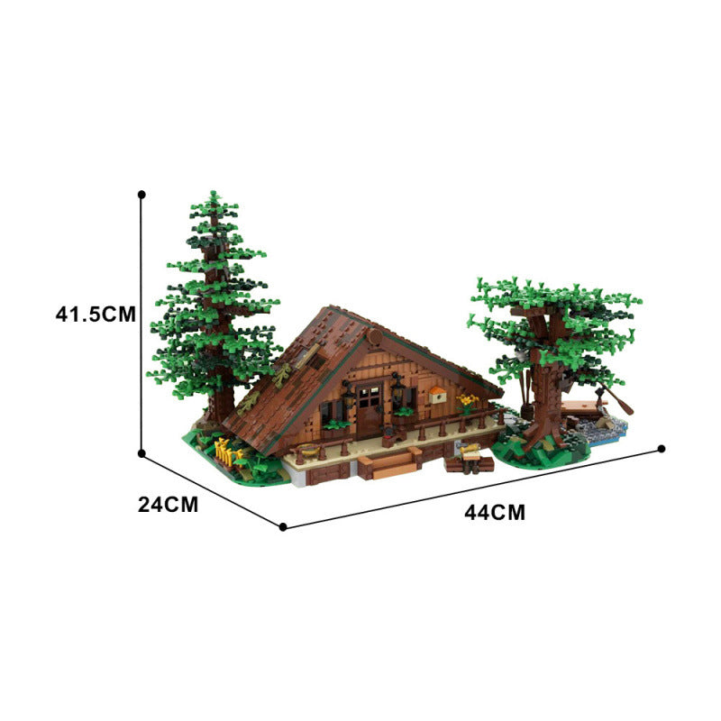 forest cabin building kit | moc-143807 - 3