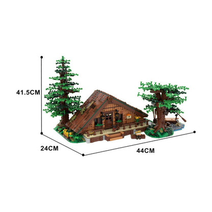 forest cabin building kit | moc-143807 - 3