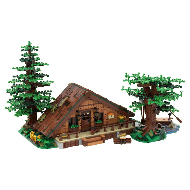 forest cabin building kit | moc-143807 - 4