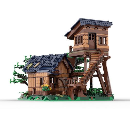 forest lookout building set | moc-91343 - 1