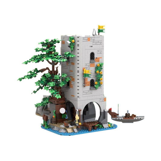 forestmen river fortress building set | moc-194596 - 2