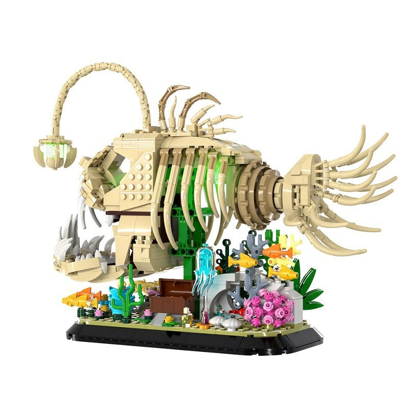 Fossil Anglerfish Deep Sea Creature Building Kit | LEGO-Compatible MOC - 2