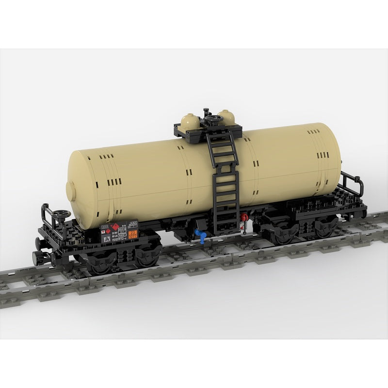 Four-Axle Railway Tank Wagon MOC Building Kit - 1