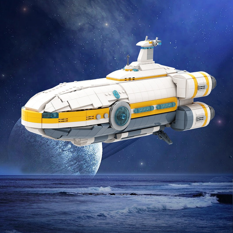 Four-Engine Long-Range Starship MOC Building Kit | Sci-Fi Exploration Ship - 1