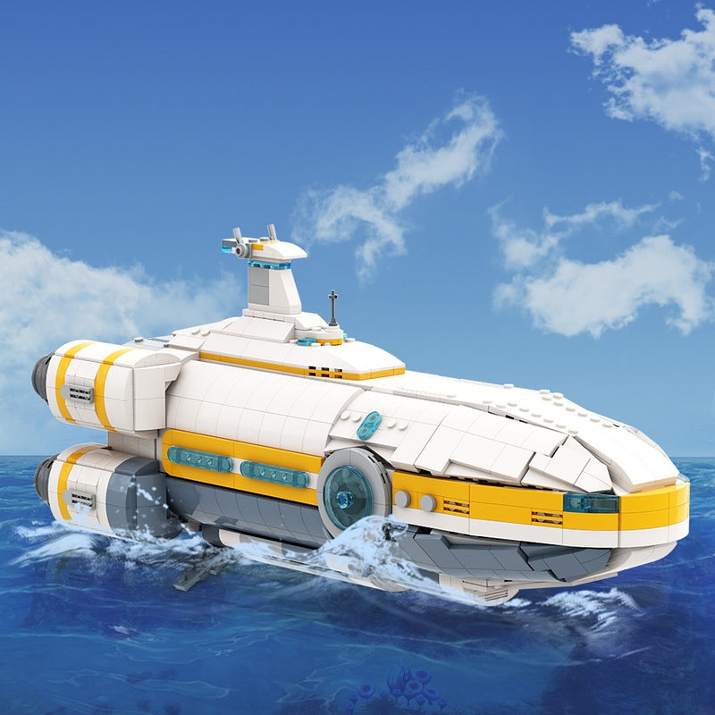Four-Engine Long-Range Starship MOC Building Kit | Sci-Fi Exploration Ship - 2