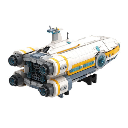 Four-Engine Long-Range Starship MOC Building Kit | Sci-Fi Exploration Ship - 6