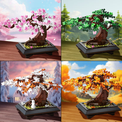 four seasons bonsai building set | lego compatible - 1