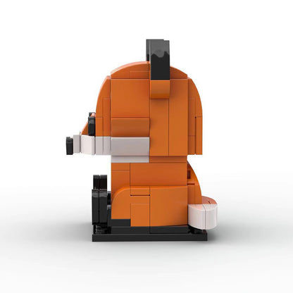 fox brickheadz building set | moc-80556 - 1